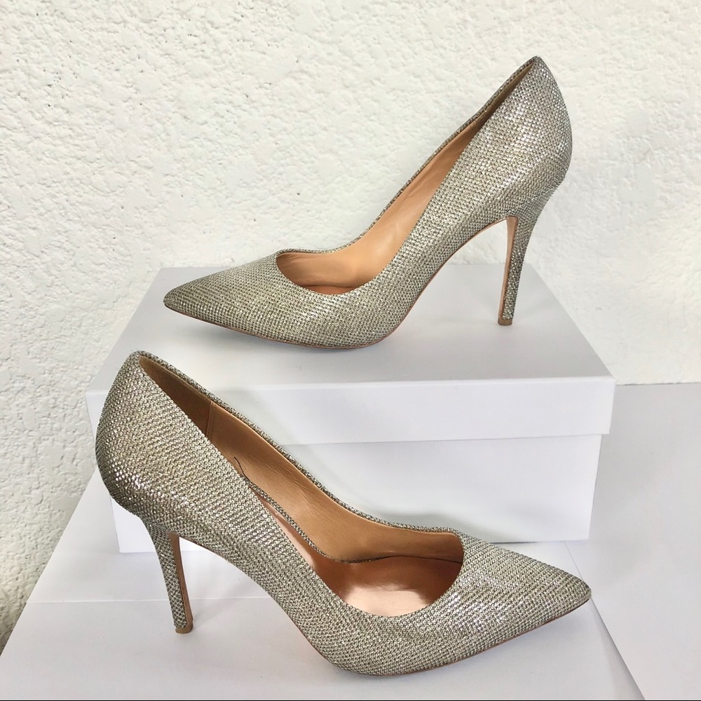 BADGLEY MISCHKA SPARKLY POINTED TOE STILLETOS - Picture 1 of 7